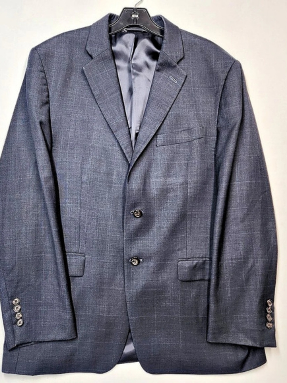 Lauren Ralph Lauren Suit Jacket Blazer 42R Blue Plaid Check 100% Wool Canada